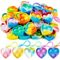JOYIN Schlüsselanhänger Set JOYIN 30 Stück(Rund) Mitgebsel Kindergeburtstag Mini-Fidget-Spielzeug (30-tlg)