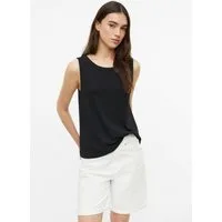s.Oliver Muscleshirt T-Shirt Jersey-Top mit Rundhalsausschnitt und Rückendetail