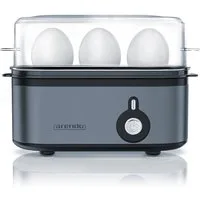 Arendo Eierkocher 3-fach, Edelstahl, Ein / Aus-Schalter, frei wählbarer Härtegrad, Anzahl Eier: 3 St., 210 W, Threecook Egg Cooker, GS, BPA-frei, für 1 bis 3 Eier
