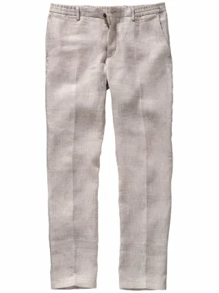 Mey & Edlich Herren Formentera-Anzughose Beige 100 % Leinen