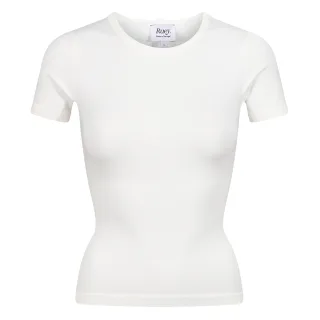 Damen Essentials Basic T-Shirt Sculpting Recycelter Stretch Alltagstauglicher Schnitt