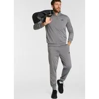 PUMA Trainingsanzug POLY TAPE SUIT (2-tlg), zweiteiliges Set, mit hohem Kragen, mit gerippten Bündchen