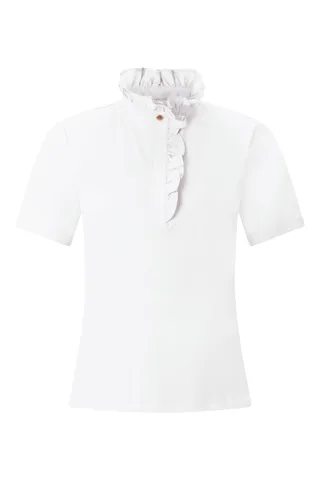 Rich & Royal - O Frill Collar white - Gr. - XL