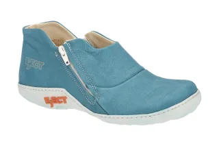 Eject Damenschuhe 20065.005 Diamante Blau-Petrol Slipper Echtleder Gummisohle