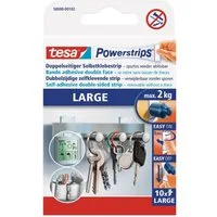 tesa Gummiband tesa Powerstrips 2kg Haltekraft pro Strip 10 Stück