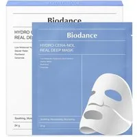 Biodance Gesichtsmaske Hydro Cera-nol Real Deep Mask – Intensive Hydrogel-Maske für die Nacht, 4-tlg., Patentierte Technologie, Hochreines Gletscherwasser, Hypoallergen