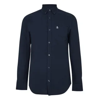 Original Penguin - Button-Down-Hemd für Herren, Oxford Baumwolle (warmes Blau)
