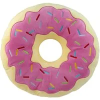 United Labels® Dekokissen Donut Kissen Plüsch Dekokissen Zierkissen rundes Kopfkissen 40 cm