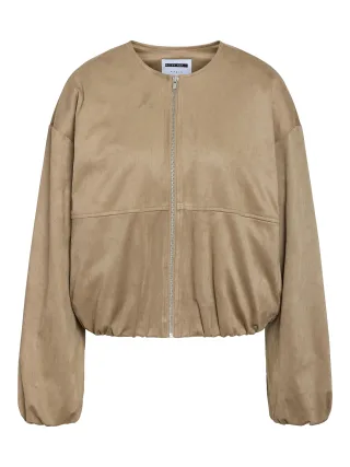 NOISY MAY - NMELLIE BUBBLEHEM JACKET chinchilla - Gr. - XL