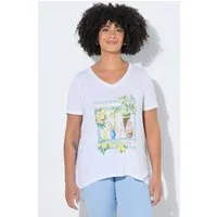 Angel of Style T-Shirt T-Shirt A-Linie Zitronen-Motiv Halbarm