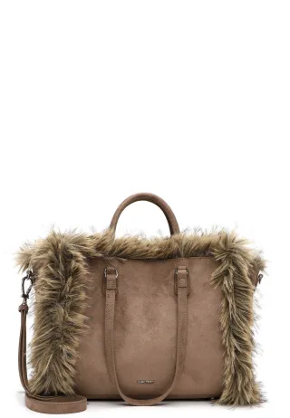 SURI FREY - Shopper SFY Chessy Suede taupe 900 - Gr. - OS