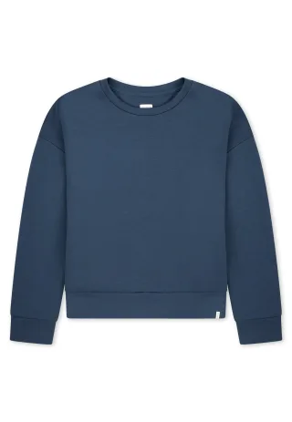 SCHIESSER - Sweatshirt Rundhals deep blue - Gr. - 44