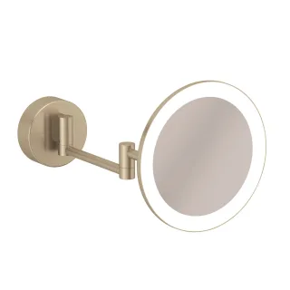 KLUDI-VELA R LED-Kosmetikspiegel mit Wandhalterung Stainless Brause Nickel 58995N5W
