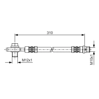 Bosch Bremsschlauch hinten Audi A6 VW Passat
