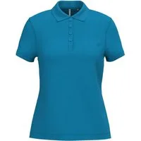 Kariban Poloshirt Damen Kurzarm-Poloshirt. Baumwollpiqué.