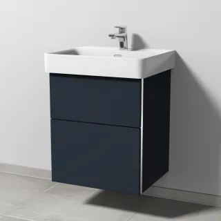 Sanipa 3way Waschtischunterbau zu Laufen Pro S Waschtisch mit 2 Auszügen, Marine-Matt BP7651R