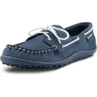 Leguano MORECASSIN Barfußschuh Schnürschuh, Halbschuh, Mokassin mit modischen Durchzügen