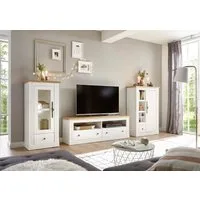 OTTO home Wohnwand Westminster, (Set, 3-St., Vitrine, Lowboard, Kommode), im romantischen Landhausstil