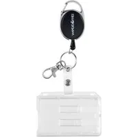 WEBBOMB Schlüsselanhänger Ausweishalter Ausweisjojo Ausweishülle mit Gürtelclip + Kartenhalter