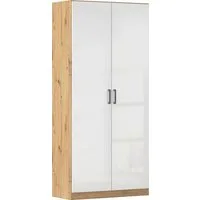 rauch Mehrzweckschrank Garderobe Kleiderschrank Schrank Schuhschrank Putzschrank MINOSA (Breiten 47/69/91/136 cm, Höhen 197/210 cm) In 4 Breiten mit vielen Einlegeböden für viel Stauraum MADE IN GERMANY