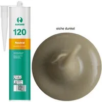 Ramsauer Dichtstoff Ramsauer 120 Neutral Silikon Dichtstoff 310ml Kartusche, gebrauchsfertig, UV- und witterungsbeständig, anstrichverträglich