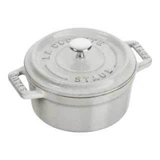 Staub La Cocotte Mini Cocotte 10 cm, rund, Weisser Trüffel, Gusseisen