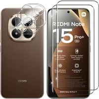 MSM Displayschutzglas 2X 3D Schutzglas (Display + Kamera) für Xiaomi Redmi Note 15 Pro+ 5G