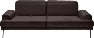 Musterring 3-Sitzer "MR 4580" inkl. Kopf- und Sitztiefenverstellung, Fuß schwarz, B228 x T103 cm