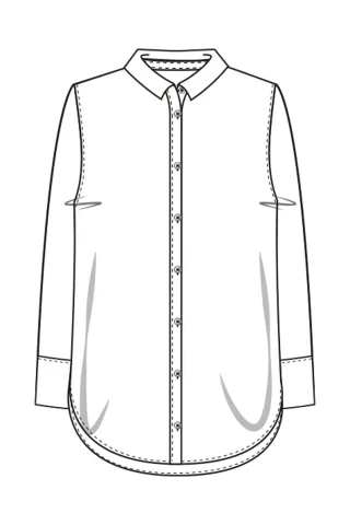 Smith&Soul - Straight Blouse Collar Blouse NOS white - Gr. - M