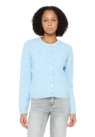 CARTOON - Strick-Cardigan Light Blue Melange - Gr. - 44