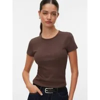Vero Moda Kurzarmshirt VMCHLOE SS SHORT TOP JRS NOOS Baumwollmischung
