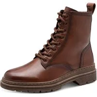 Tamaris Schnürboots, Blockabsatz, Schnürstiefelette in angesagter Used Optik