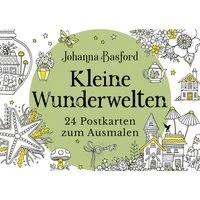 Kleine Wunderwelten / Johanna Basford, 24 Postkarten zum Ausmalen, Passend zum Buch von Johanna Basford