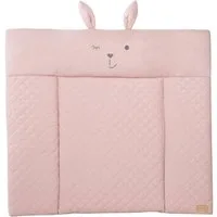 roba® Wickelauflage Style, Soft, mauve, mit aufgesticktem Gesicht