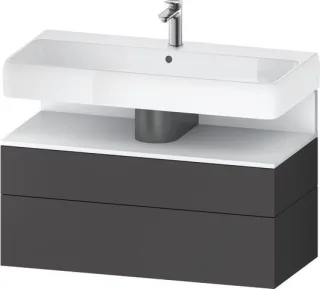 Duravit Qatego Waschtischunterbau wandhängend Graphit Matt 990x470x590 mm - QA4395018490000 QA4395018490000