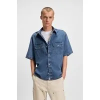 HUGO Jeanshemd Ekyno in oversize Form