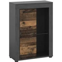 OTTO home Vitrine AOSTA, Breite 60 cm, stehend / hängend, 1 Tür, 1 Glasboden (in verschiedenen Farbausführungen, individuell kombinierbar) Türanschlag wechselbar, Hängevitrine, Standvitrine, Kommode, Anrichte