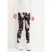 bonprix Leggings aus Baumwolle und Elasthan, bequeme Passform, mit Alloverprint