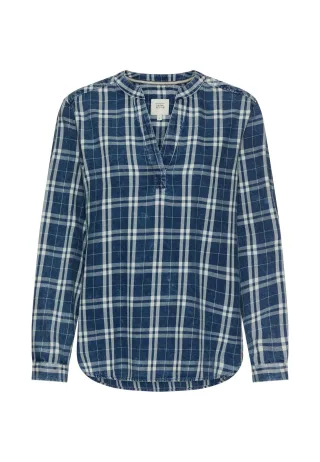 camel active - Karobluse aus reiner Baumwolle indigo - Gr. - XS