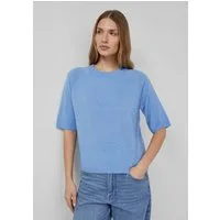 s.Oliver Kurzarmpullover Strickpullover Weicher Halbarmpullover aus Alpakamix