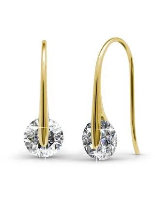 Edle Ohrringe - Gold und Kristall