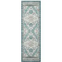 GarveeMore Teppich Waschbarer Vintage Orientteppich Designteppich Läufer Teppich, Rechteckig, Niedriger Flor, Antirutsch, für Flur, Wohnzimmer, Küche