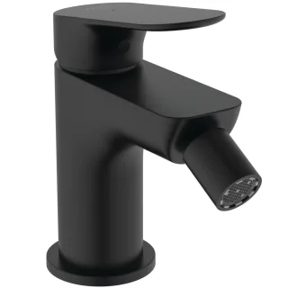 Ideal Standard Bidetarmatur Ceralife O Ausladung 95mm mit Push-Open Ventil BlueStart Silk Black, BE0 BE021XG