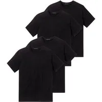 Schiesser T-Shirt American Shirt (4-tlg) unterziehshirt unterhemd kurzarm