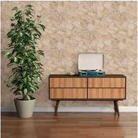 A.S. Création Vliestapete 3D-Optik Natur Stein Mauer Wand Beige Creme 3893-29 Terra