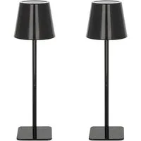 OTTO home LED Tischleuchte Merrin - 2er Set Akkuleuchte, Dimmer, Dimmfunktion, USB-Ladefunktion, LED fest integriert, warmweiß - kaltweiß, 2er Set, dimmbar, Farbwechsel, Akku Tischlampe, LED, USB-C, CCT