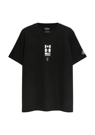 s.Oliver - T-Shirt schwarz - Gr. - 3XL