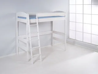 Hochbett Spielbett Bett - BENI - Komforthöhe 180 cm Kiefer Weiss