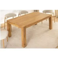 riess-ambiente Esstisch MAKASSAR 160cm natur - Mangoholz, cream finish, lackiert, rechteckig, Massivholztisch mit einzigartiger Maserung für bis zu 6 Personen