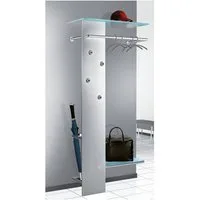 KERKMANN Garderobe Kent, Taschen- und Hutablage aus satiniertem Glas